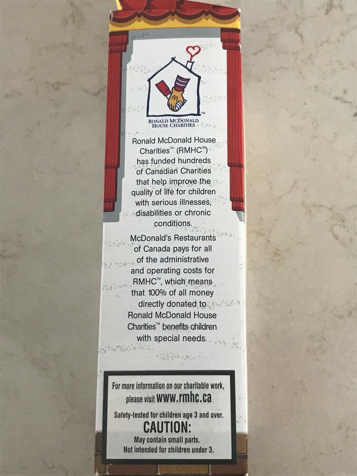 Ronald McDonald Finger Puppet 2003 “The House That Love Built”