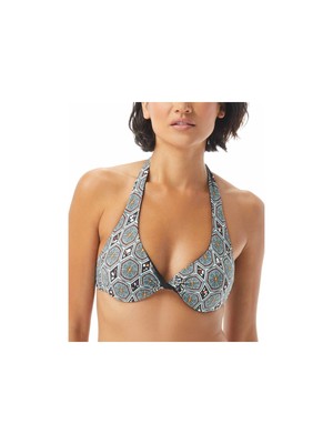 

COCO REEF Женский многоцветный стрейчевый топ Verso Swimsuit Front Verso 32\34 DD, Черный