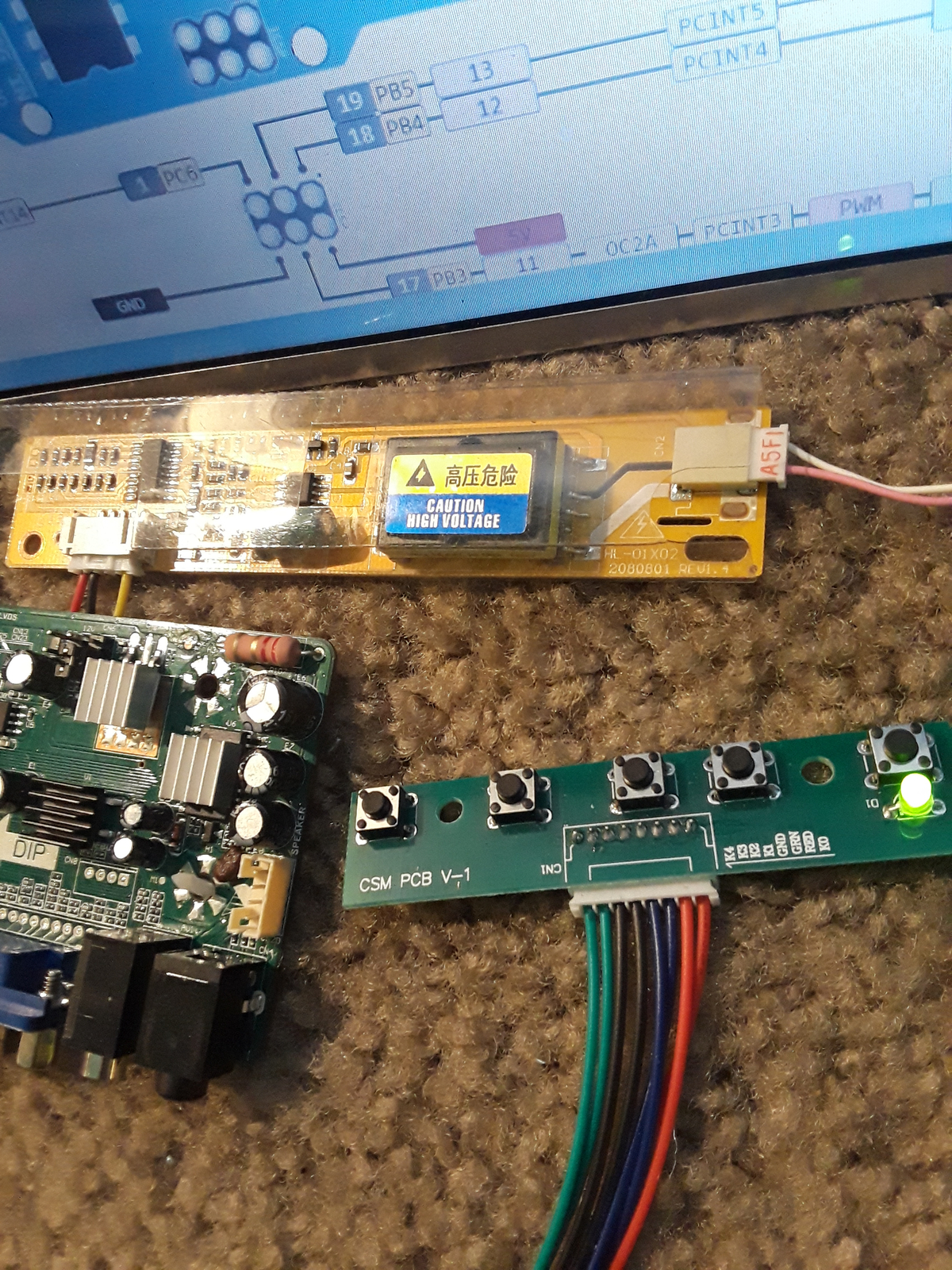 M.NT68676.2A(HDMI+DVI+VGA+Audio) LCD/LED Screen Controller Board Diy