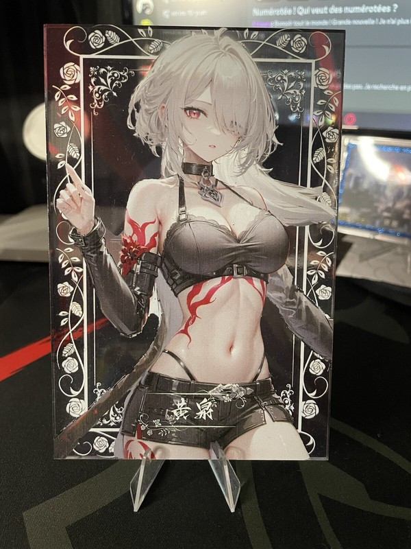 Carte Waifu Goddess A6 Acrylique Acheron Honkai Star Rail