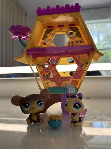 RARE Littlest Pet Shop LPS Honey Hideaway COMPLETE SET - Bee