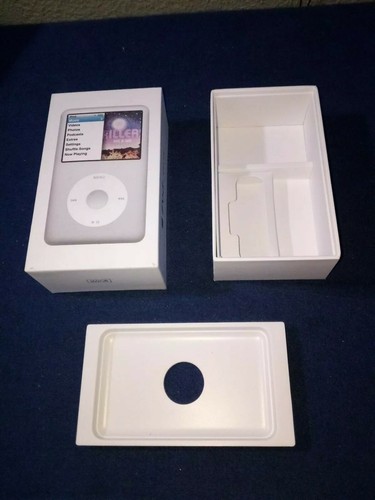 Packaging Box Only For iPod Classic 7th Generation Silver 160GB