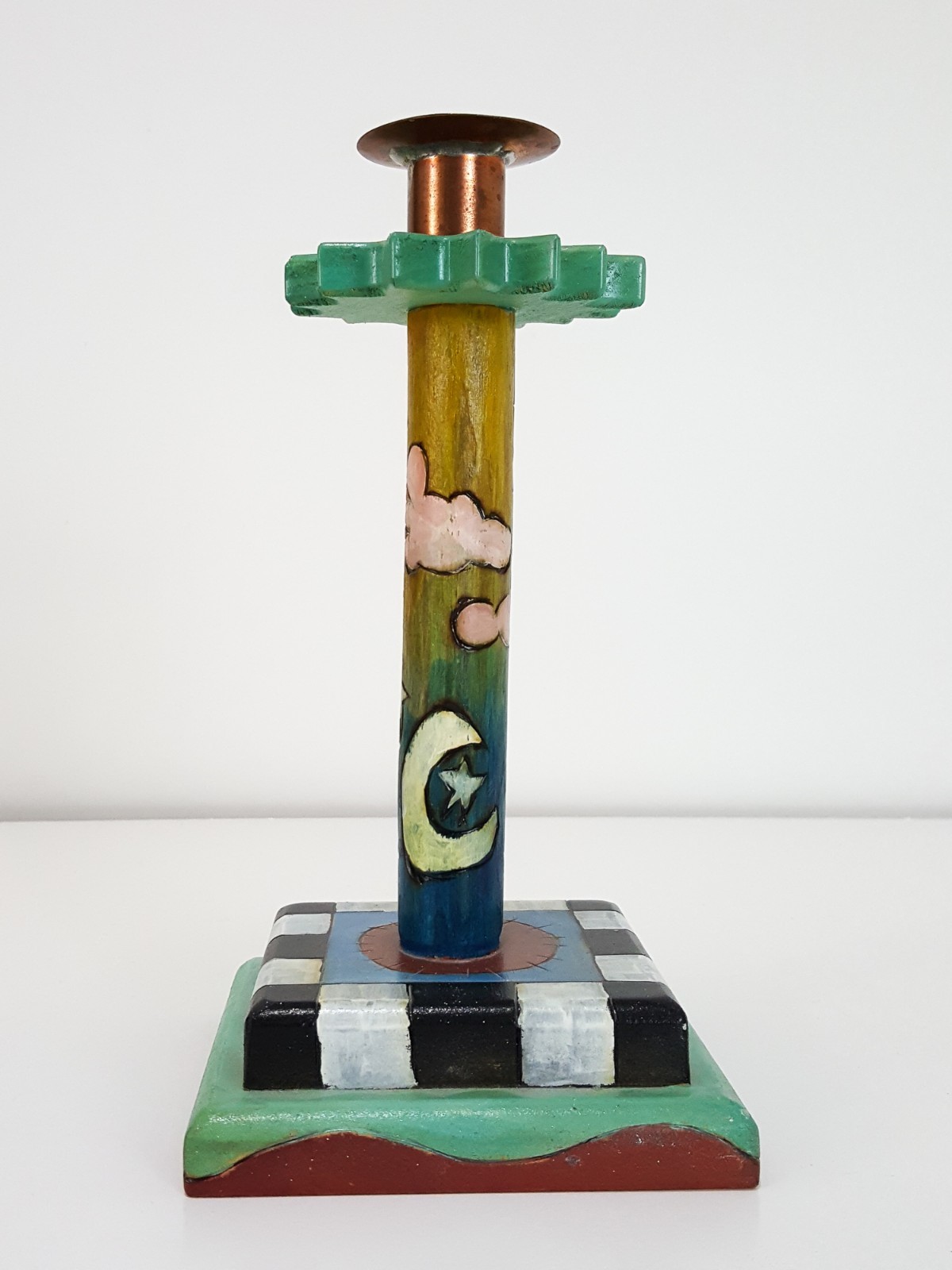 Sticks Furniture by Sarah Grant Candle Holder Candlestick Signed 2000