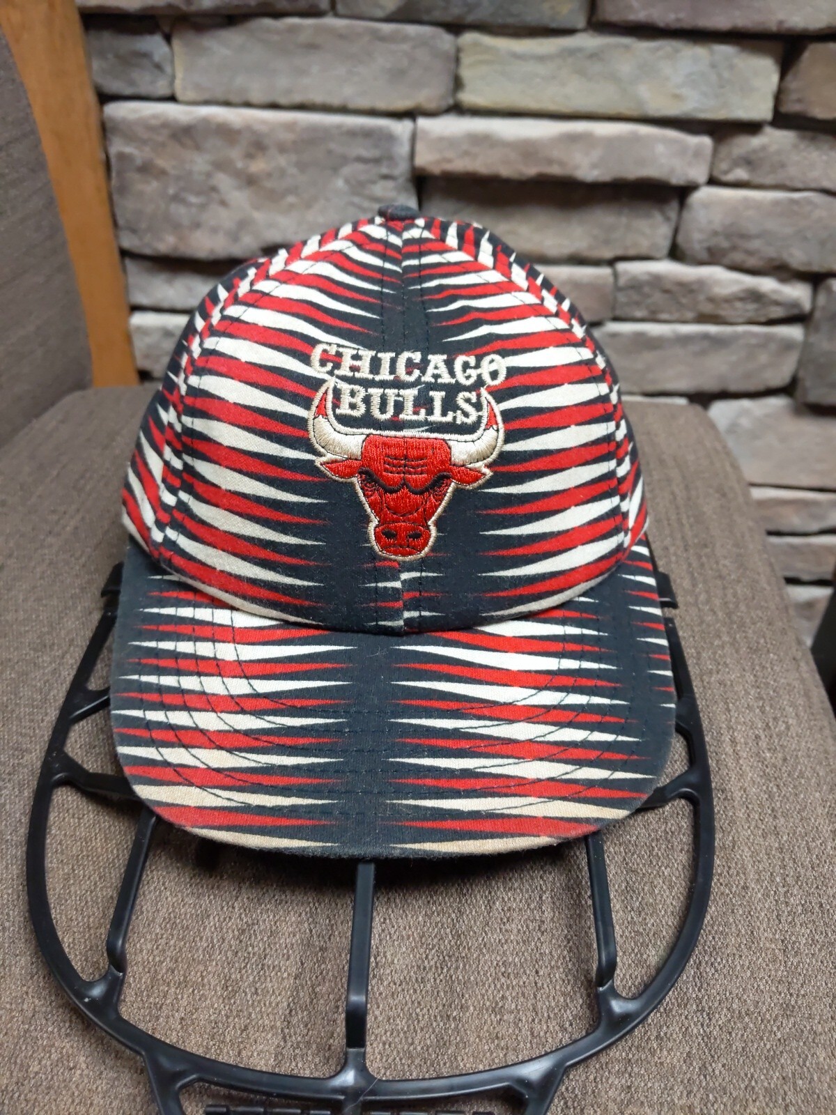 Vintage Starter Chicago Bulls Snapback By Bob Lanier Lanter All Over Pattern USA