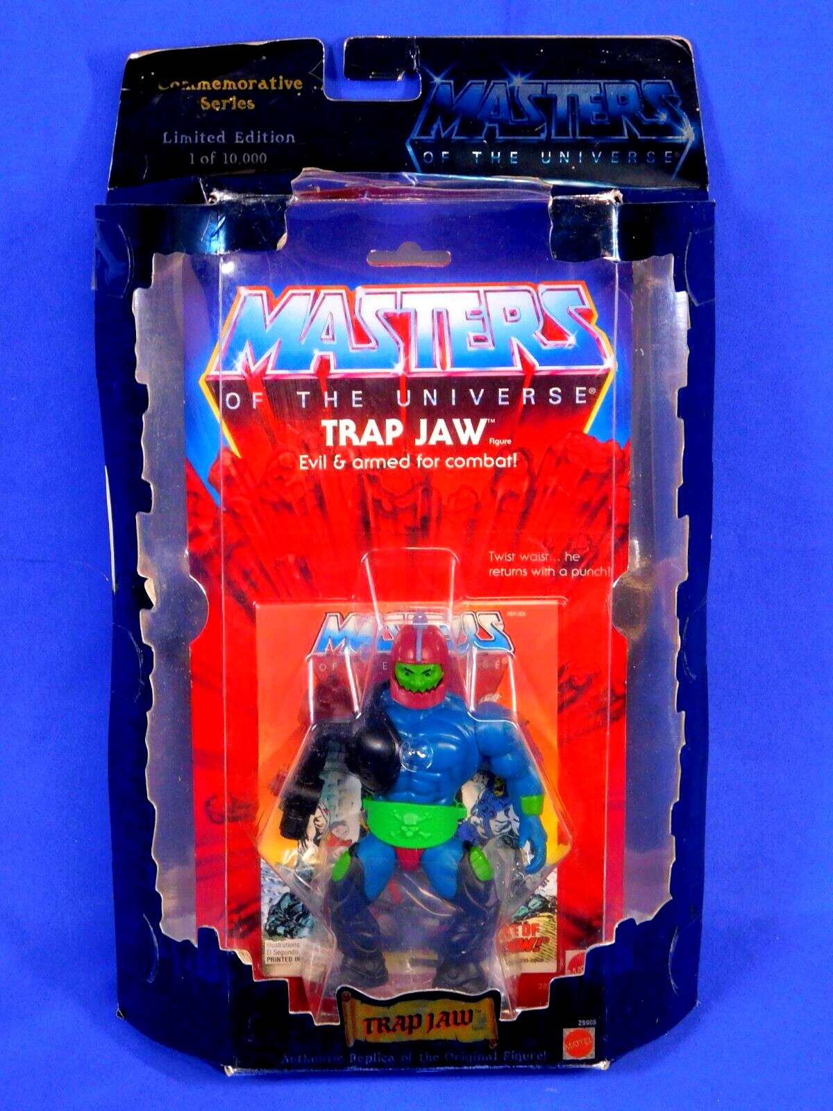 MASTERS OF THE UNIVERSE COMMEMORATIVE SERIES TRAP JAW 2000 MATTEL MOTU HE-MAN