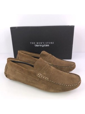 

Дизайнерские Брендовые Мужские Бежевые Кожаные Мокасины Penny Round Toe Slip On, Бежевый, 104620