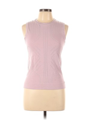 Blanc Noir Women Pink Active T-Shirt L