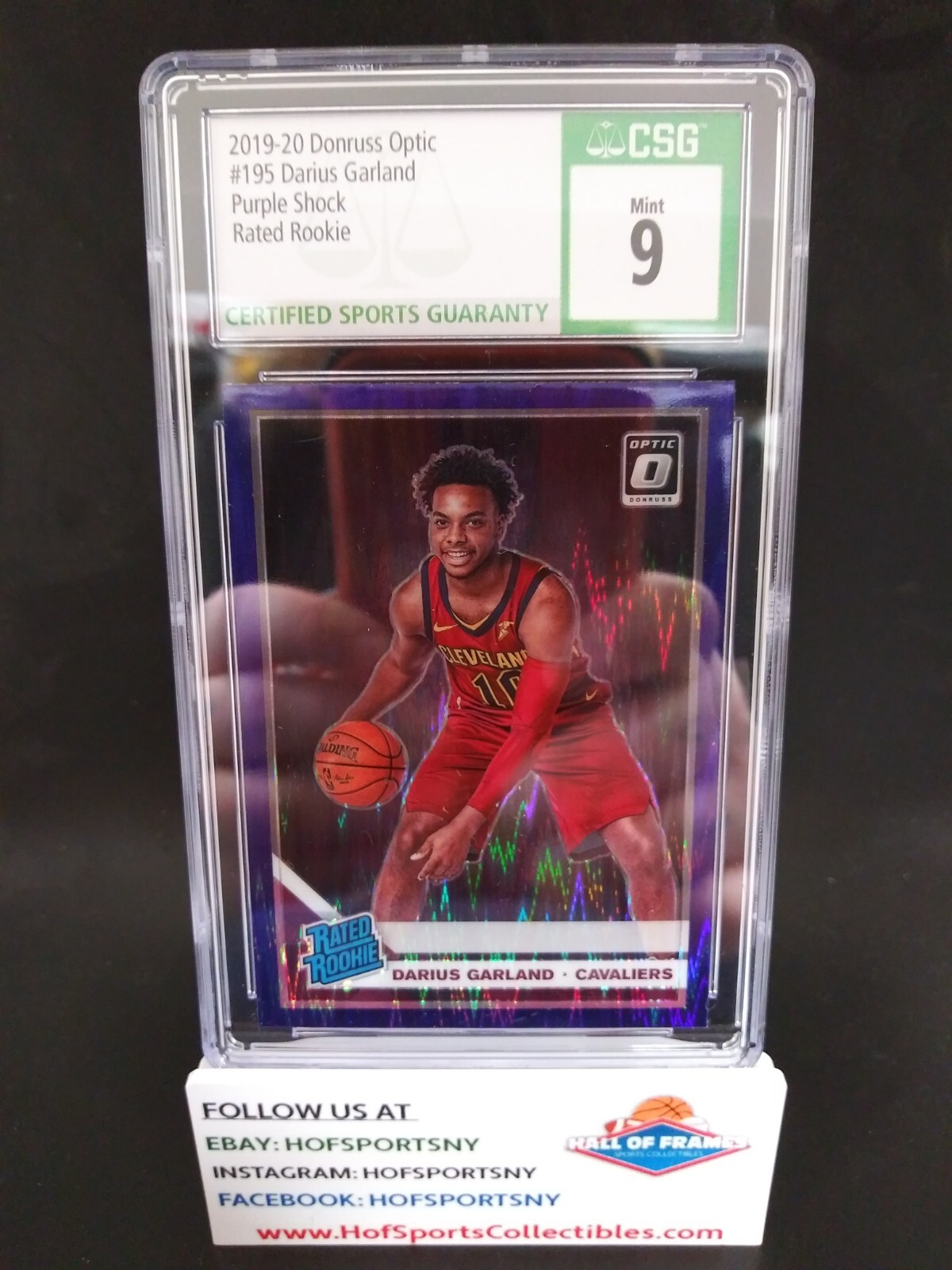 ダリアス•ガーランド 2019-20 PANINI OPTIC PURPLEホロ 2019-20 PANINI OPTIC DARIUS GARLAND RATED ROOKIE PURPLE
