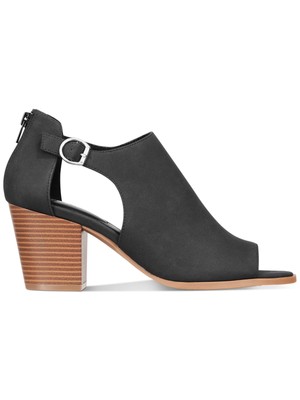 

Женские черные туфли на высоком каблуке с открытым носком и вырезом на молнии - COMPANY, размер 6 м, Черный, 10014037200