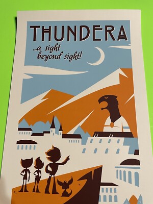Thundera Thundercats screen print Poster Dave Perillo Gallery 1988