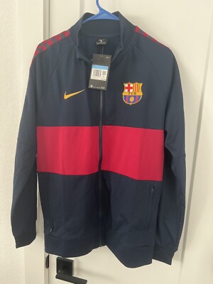 FC BARCELONA FOOTBALL JACKET NIKE Mens Size Medium New With Tag