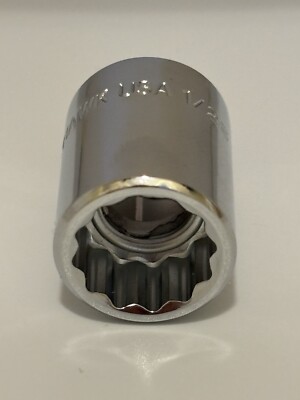 Blackhawk Proto Tools USA MADE 1/2 In SAE 3/8 Drive 12 Point Socket 30016