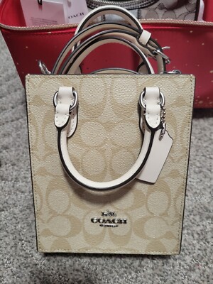 COACH  Mini Tote In Signature Canvas