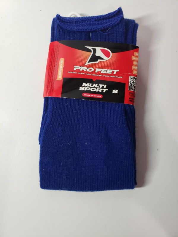 Pro Feet  Royal Blue Socks- Small Size 7-9 Baseball Football 