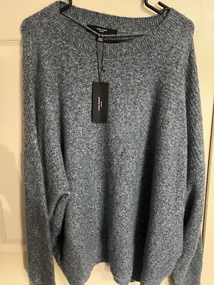 Vero Moda Curve  High Neck Longline sweater bluish green Size 2X Very Soft