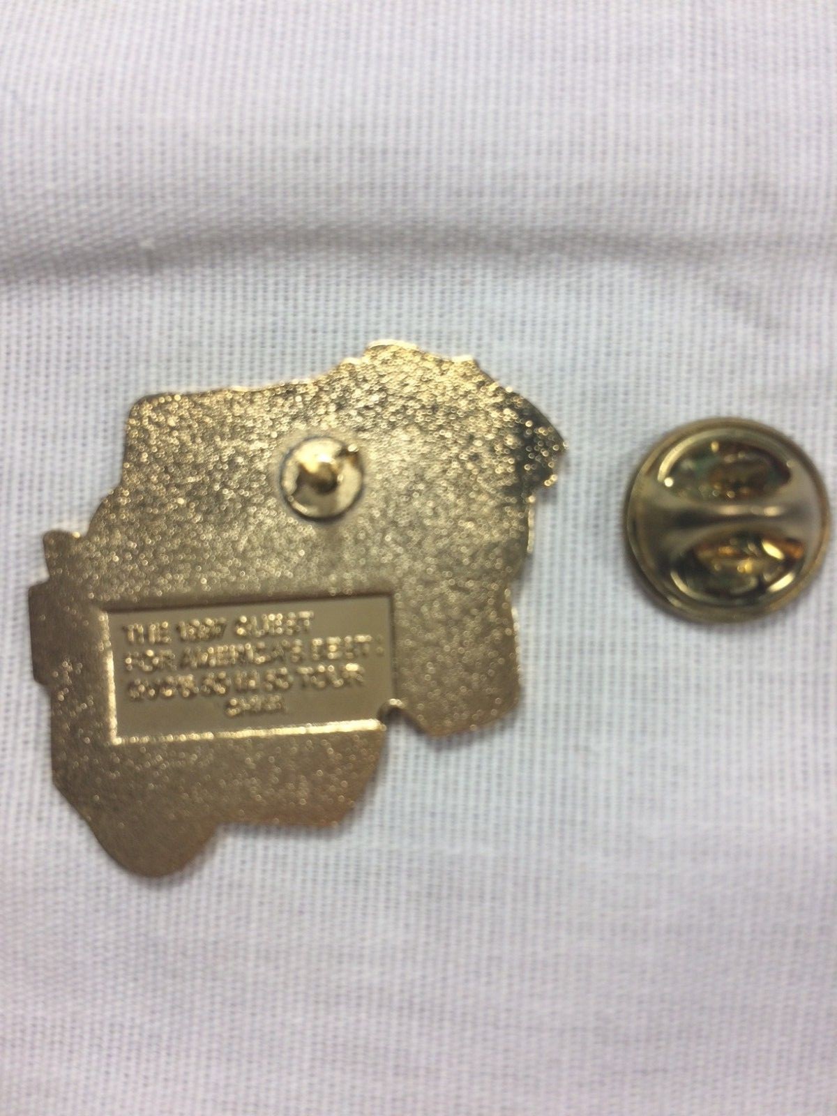 1997 QVC America's Best Tour 50 in 50 Wisconsin Collectible Pin Dairy Cow Cheese