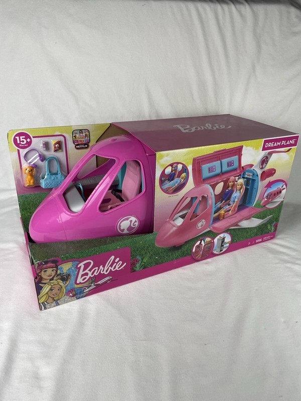 Barbie GDG76 Dreamplane Airplane Playset with 15 Accessories - Pink