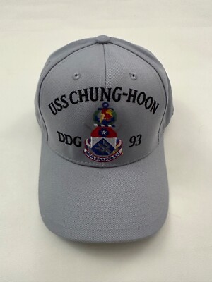 The Corps USS Chung - Hoon DDG 93 CSTT Light Gray Baseball Cap Hat One Size