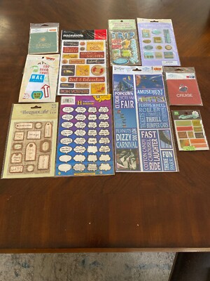 Holiday Vacation Various Scrapbooking Materials Stickers Rub-Ons MF2-351R