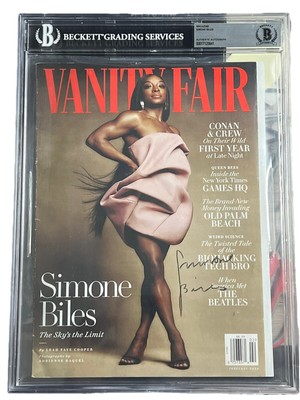 Simone Biles SIGNED Magazine AUTOGRAPHED olympics Gymnastics Auto BAS Beckett