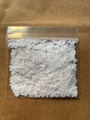 Mickey Mouse Solvent Resistant Glitters-White- 1 Tsp
