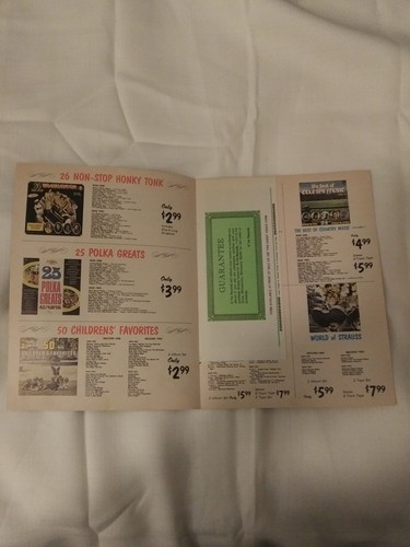 VINTAGE 1974 and 1975  Record & 8-Track Catalog K-TEL International Inc