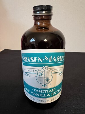 Nielsen-Massey New Sealed 8oz Tahitian Pure Vanilla Extract Exp 6-26 RTL $59.95