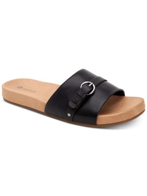 Женские шлепанцы на платформе GIANI BERNINI Black Lizard Pheobee 6,5 м