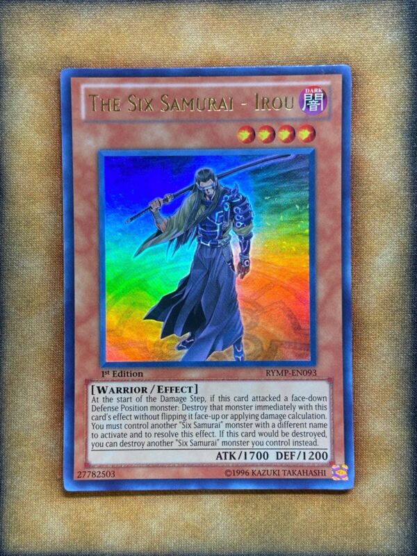 Yugioh The Six Samurai - Irou RYMP-EN093 Ultra Rare 1st Ed Yugioh The Six Samurai - Irou RYMP-EN093 Ultra Rare 1st Ed