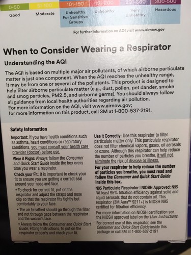 Lot of 8 3M Particulate Respirator Air Pollution and Pollen Dust Face Masks Pets