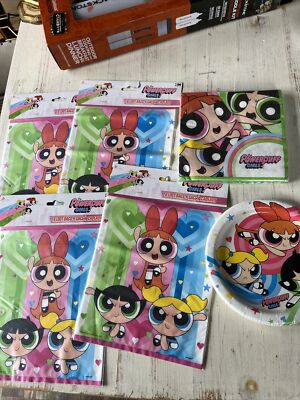 The Powerpuff Girls 32 Loot / Goody Bags. Plates. Napkins
