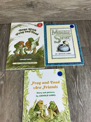 Arnold Lobel Softcover Book Lot Of 3 Frog And Toad Are Friends Mouse Soup & More