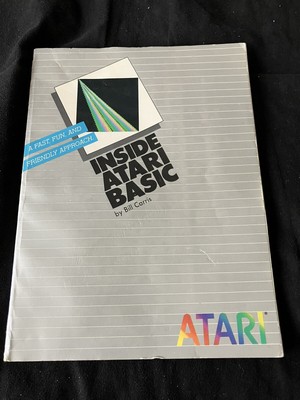 Vintage 1983 Inside Atari Basic Bill Carris 1st Edition Computer Book