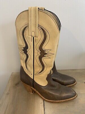 Frye Women s Western Cowboy Boots (7244) Women s Size 8 B, Leather, Nice!