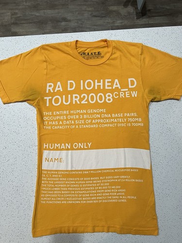 Radiohead 2008年来日ツアーT made in USA RADIOHEAD IN RAINBOWS TOUR 2008 BLACK T SHIRT, black tee | eBay