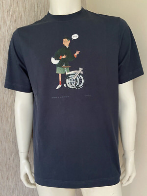 BARBOUR x BROMPTON SLOWBOY READY T SHIRT SIZE XL BNWT