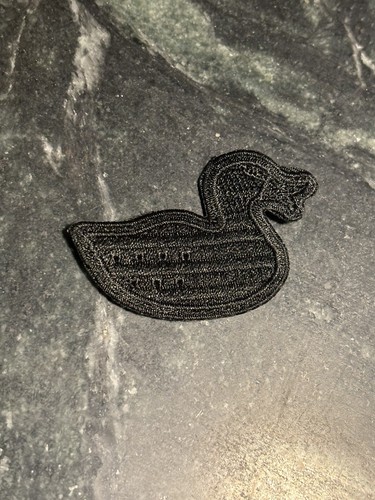 Tactical Duck Zero F*cks Iron On 2” Subdued Rare Vtg Morale