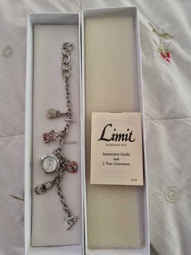 Ladies charm bracelet watch