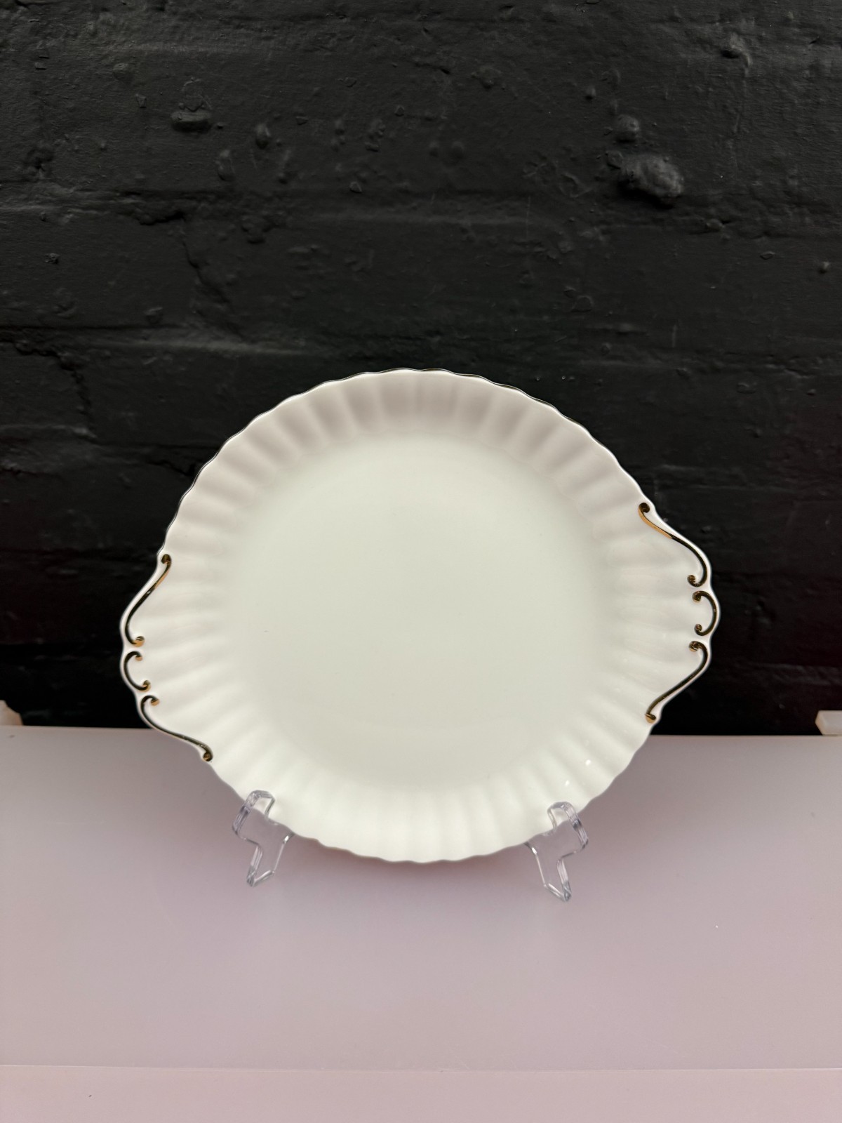 Royal Albert Val D'or Eared Cake / Bread Plate 26.5 cm Wide