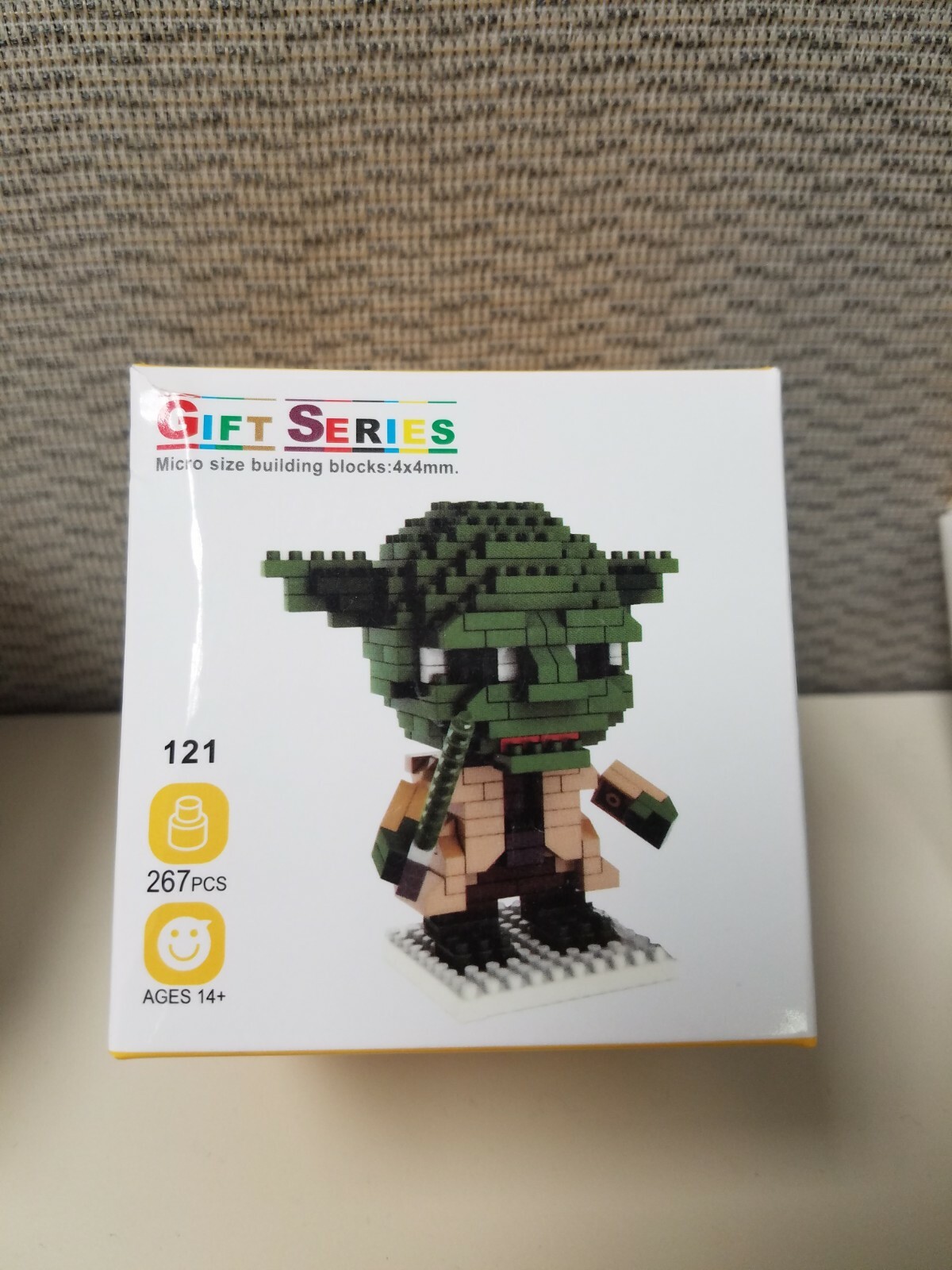 Gift Series Micro Size Building Blocks: 4x4mm Yoda, Darth Vader, Stormtrooper