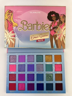Glamlite x Barbie Dream Summer 24 Pan Eyeshadow Palette 28.8g NIB