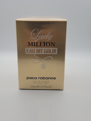 Lady Million Eau My Gold 1.7 oz EDT Spray by Paco Rabanne NIB SEALED