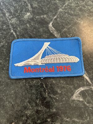 1976 Olympic Games Olympics Montreal Stadium Souvenir patch Sew ON rare vtg