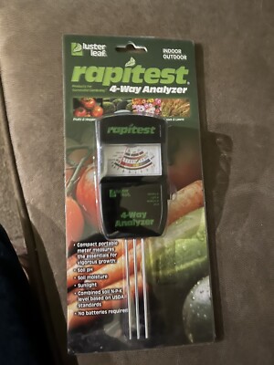 Luster Leaf 1880 Rapitest Tester Electronic, 4-Way Soil Analyzer  