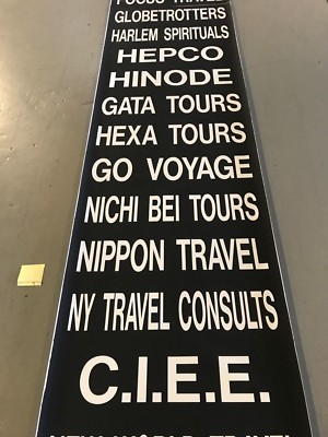 American Leisure Neoplan Bus Mylar Rollsign Globetrotters Austrian Commission 