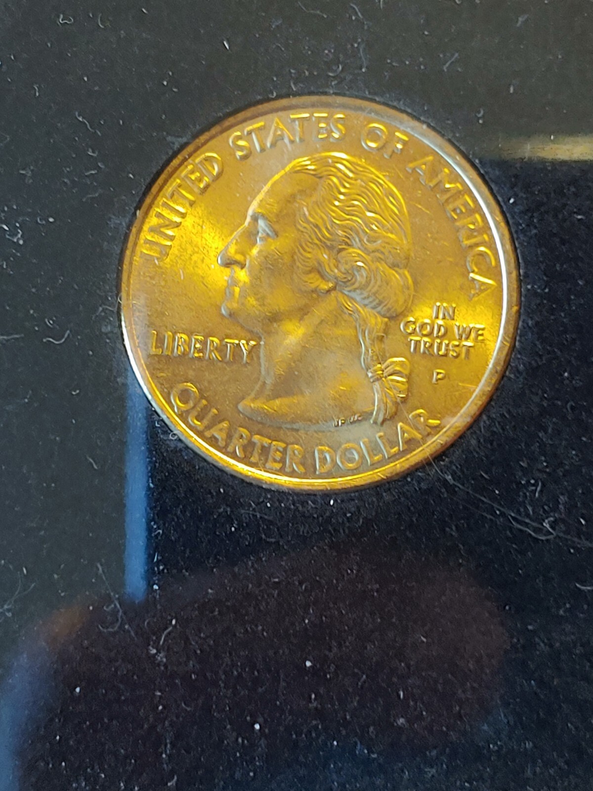 ERROR VERY RARE 2000 COMM. QUARTER New Hampshire gold Ed. Ungraded 