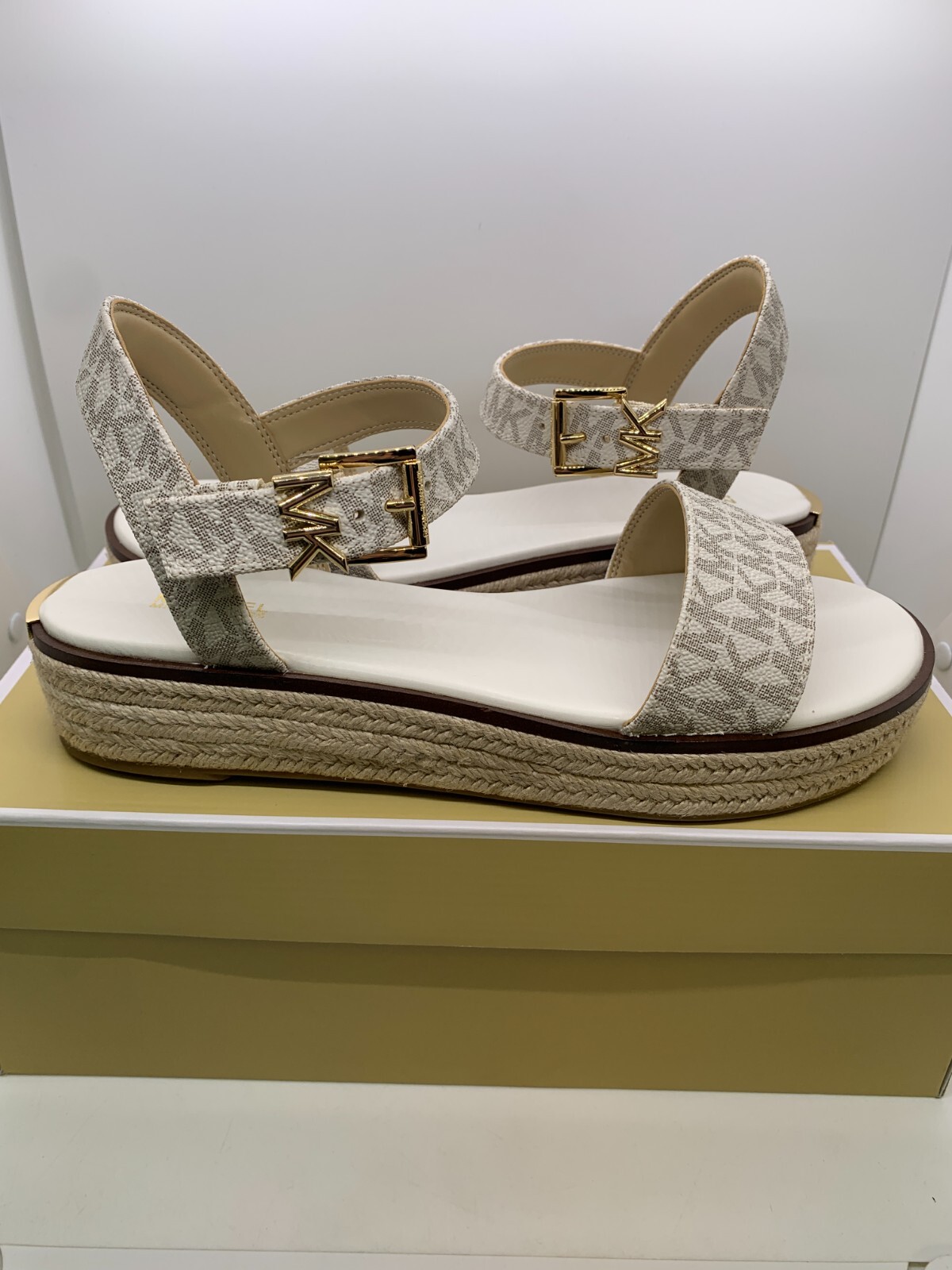 MICHAEL Michael Kors Richie Logo Print Platform Espadrilles