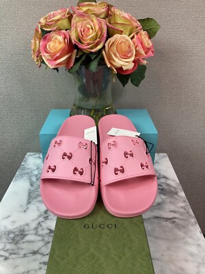 Gucci rose pink slides 2025