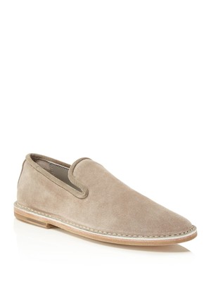 

ВИНС. Женские кожаные лоферы без шнуровки Woodsmoke Beige Percell с круглым носком 7,5 м, Бежевый, E7911L5