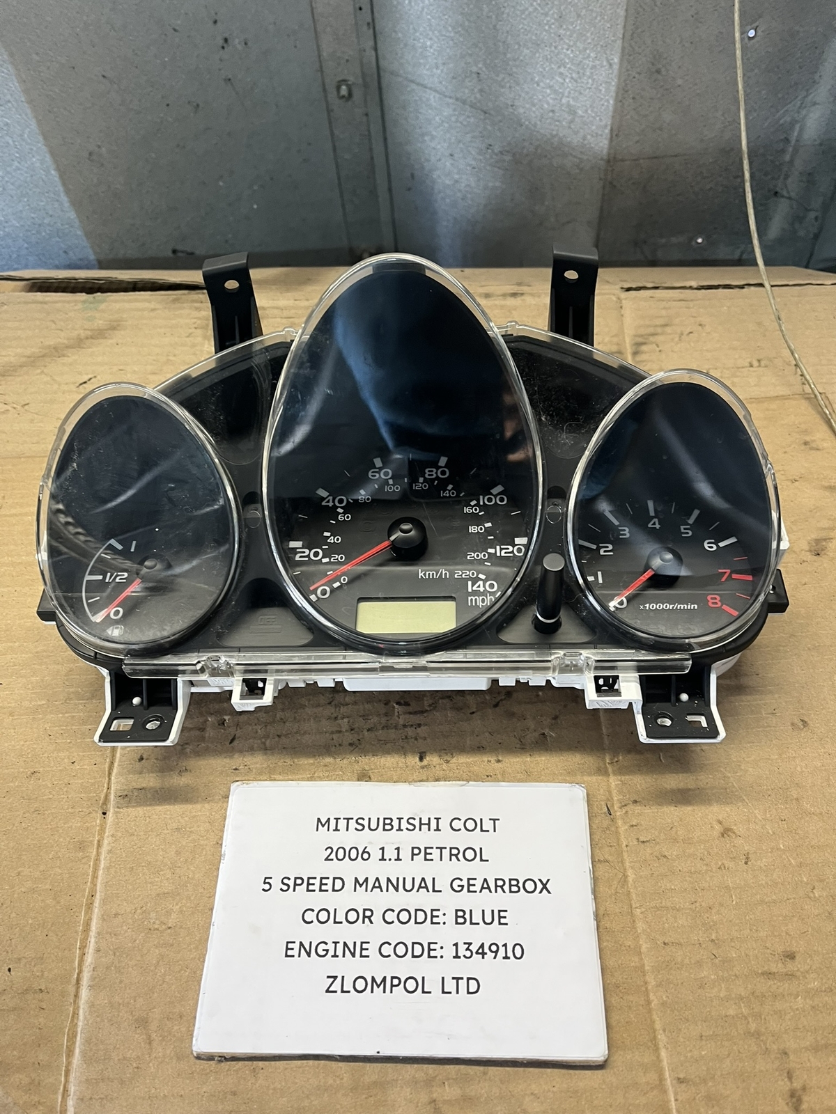 Mitsubishi Colt 2006 1.1 Petrol - Speedometer Instrument Cluster MM0038001
